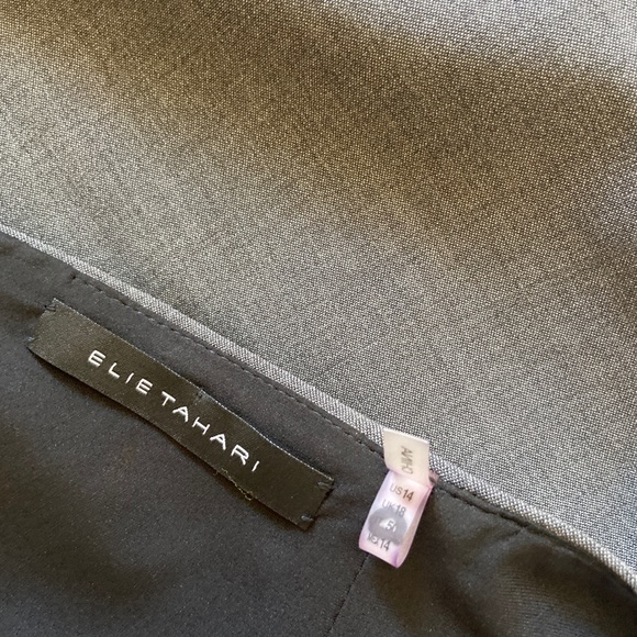 Elie Tahari Grey Wool Blend Skirt - Picture 5 of 6